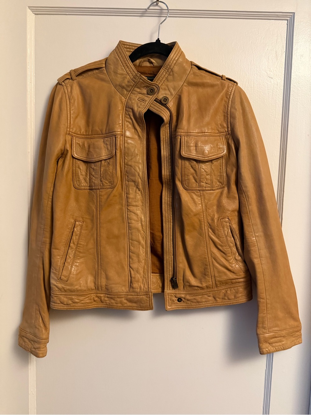 Lucky Brand Tan Leather Jacket